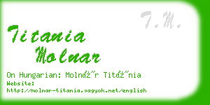 titania molnar business card